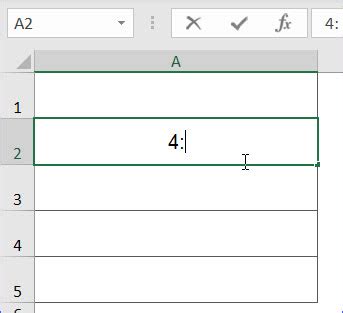 Excel Formula to Enter Time 的图像结果