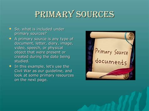 Primary vs secondary sources | PPT
