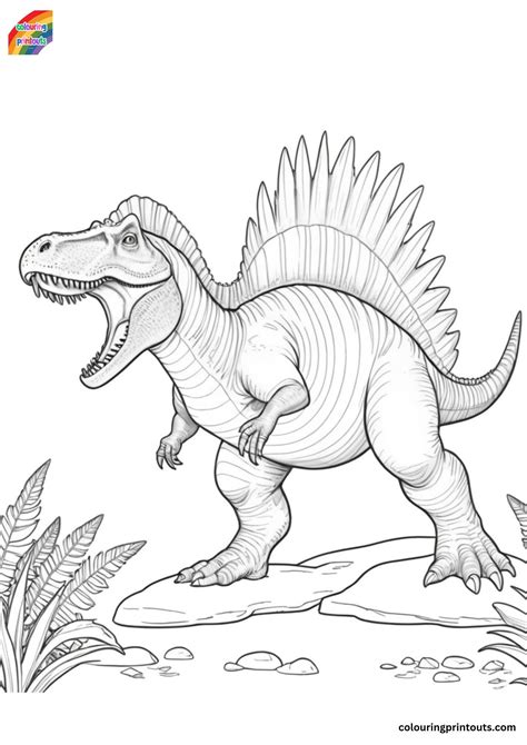 Spinosaurus Dinosaur Coloring Pages (Free Printables)