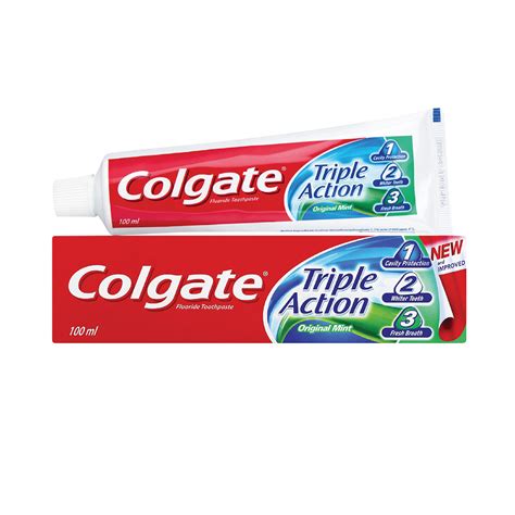 Colgate Triple Action Original Mint Toothpaste 100 ml | Woolworths.co.za