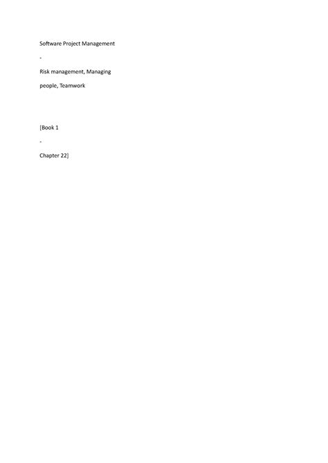 Software Project Management - Projects need to be managed because ...