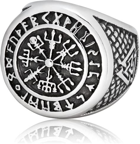 Gungneer Stainless Steel Viking Runic Compass India | Ubuy