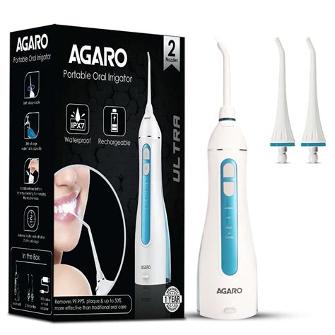 AGARO Oral Irrigator, Portable, Cordless & Rechargeable, 4 Cleaning ...