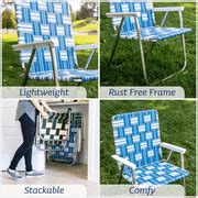 Lawn Chair USA Lightweight and Durable Aluminum Webbing Chair for India ...