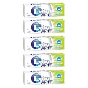 Extra White Lemon Lime Sugar Free Chew For a Brighter Smile Gum (14g x ...