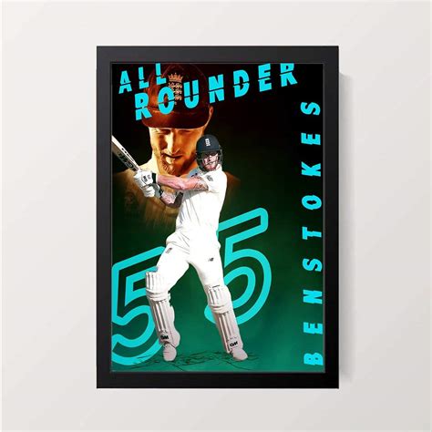 PARTY PAD The Dragon - Ben Stokes Wall Decor A4 Size Art Print with ...
