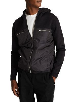 Cooper Front-Zip Hooded Hybrid Jacket