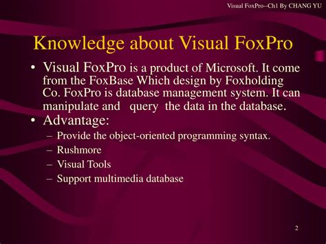 Image result for Visual FoxPro History
