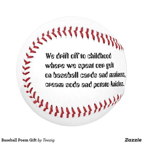 Baseball Poem Gift Baseball Balls, Baseball Cleats, Baseball Jacket ...