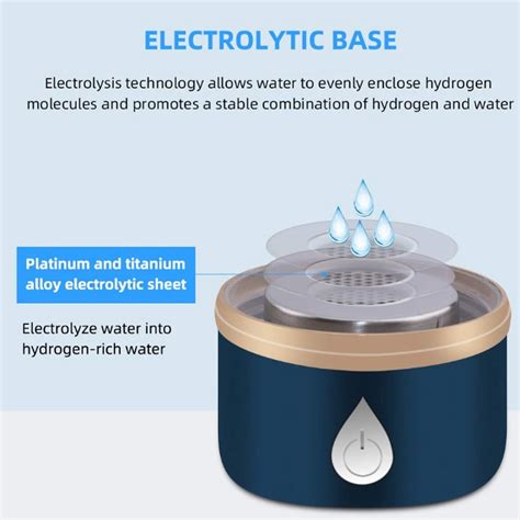Pompotops 420ML Portable Hydrogen Water Generator India | Ubuy