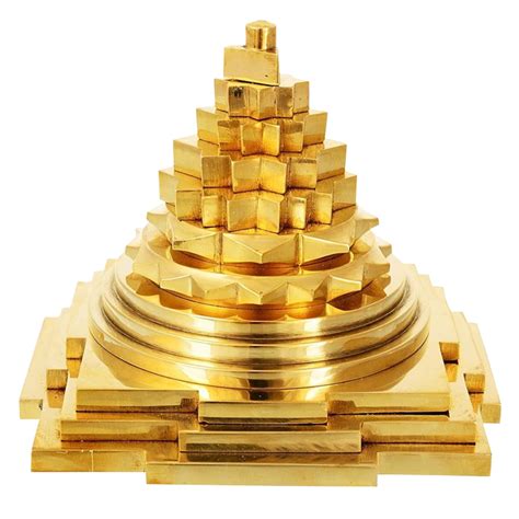Buy HOME GENIE Goddess Laxmi Maha Meru Shree Yantra Original Brass for ...