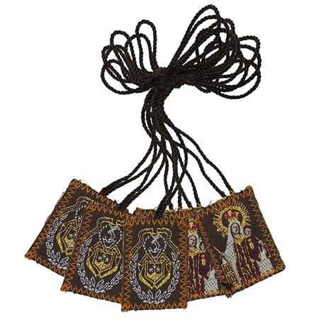Buy Carmen and Sacred Heart of Jesus Scapulars Catholic, Embroidered ...