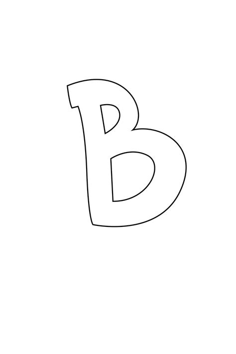 Graffiti Bubble Letter B Printable