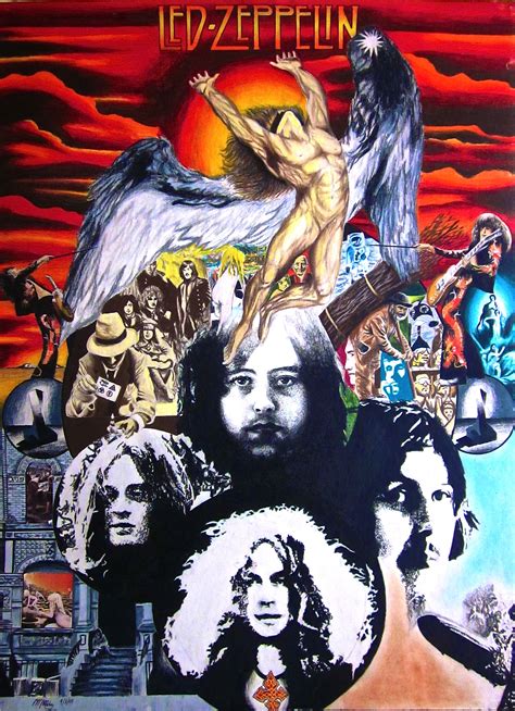 ONLINE STORE | martinmrochaart | Led zeppelin art, Zeppelin art, Led ...