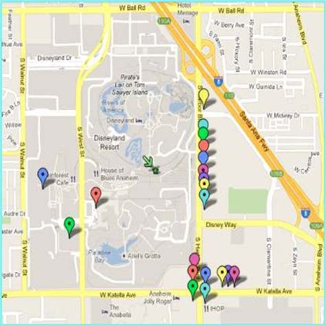 Anaheim Hotel Map Disneyland - map : Resume Examples #xz20o1mVql