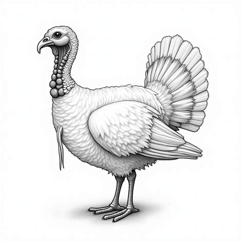 Turkey Pencil Line Drawing Bird | Stable Diffusion Online
