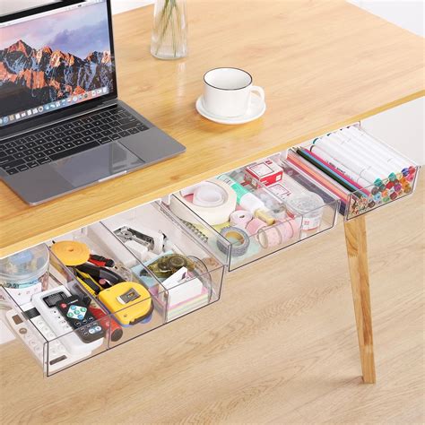 OTraki Under Desk Storage Drawer, 3 Packs Clear India | Ubuy