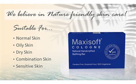 Buy Maxisoft Cologne Bathing bar (75 gm)| With Cologne Mist, Cocoa ...