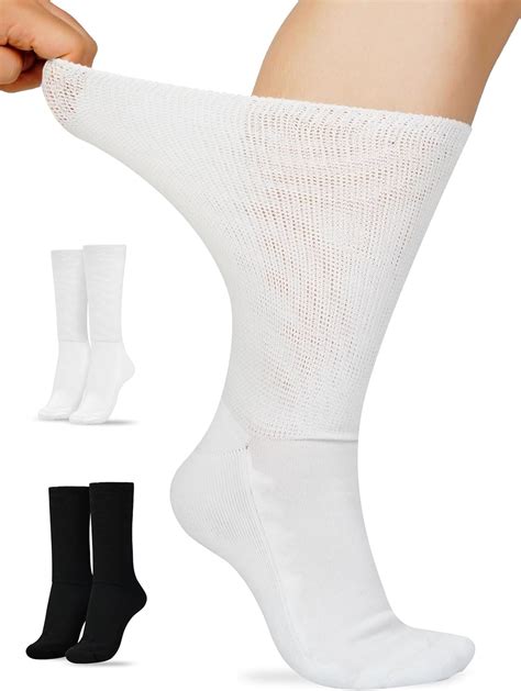 Amazon.com: Artdear Diabetic Socks for Men & Women - 2 Pairs Bamboo Non ...