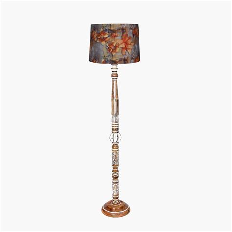 Buy HOMESAKE Wooden Floor Lamp from Homesake at just INR 6000.0