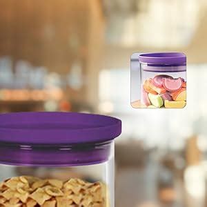 Buy Cello Stacko Borosilicate Glass Jars 700 Ml, Green Online at Low ...