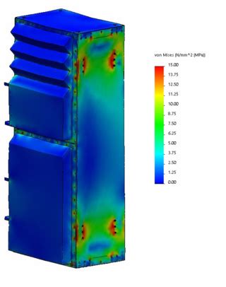 SolidWorks Linear Dynamic Study 的图像结果