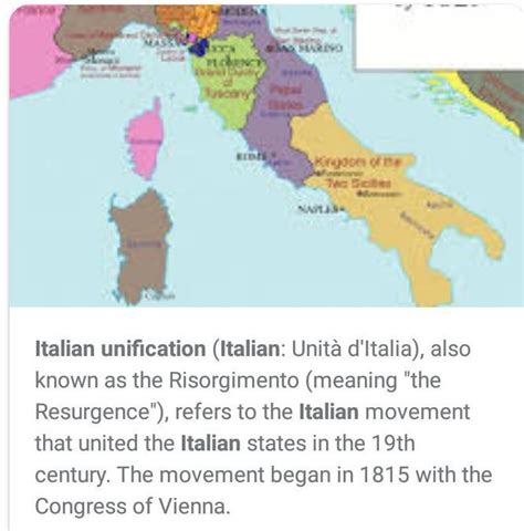 write a short note on unification of Italy - Brainly.in