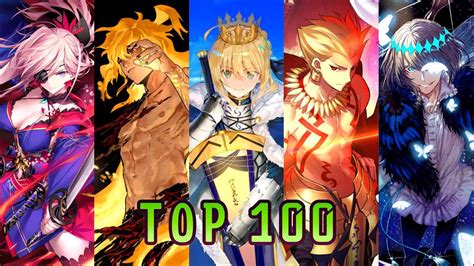 EPIC! Top 100 Strongest Fate Franchise Characters {All Series}