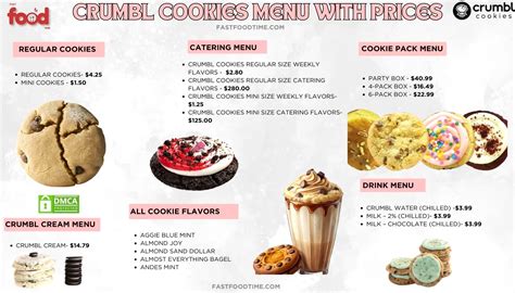 Crumbl Cookies Menu With Prices | Order Online Delivery