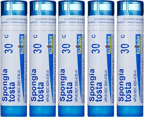 Boiron Spongia Tosta 30C Pack of 5, Homeopathic India | Ubuy