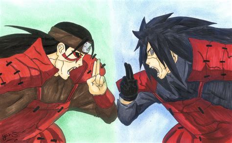 Drawing madara uchiha vs hashirama senju – Artofit