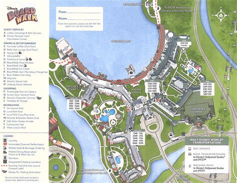 Disney's BoardWalk Resort Map - Resorts Gal
