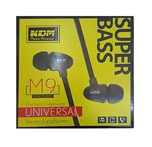 KDM M9 Wired Handsfree Stereo Headphone Headset Universal in Ear ...