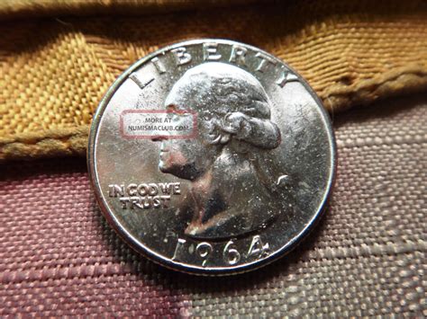 1964 Washington Silver Quarter - S&h Usa