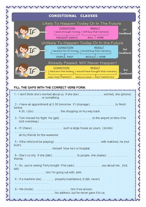 Conditional Clauses - Apuntes for English Grammar Exercises - Studocu