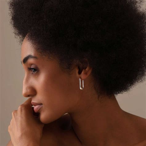 Buy Stylish Silver Hoop Earrings Online | TrueSilver