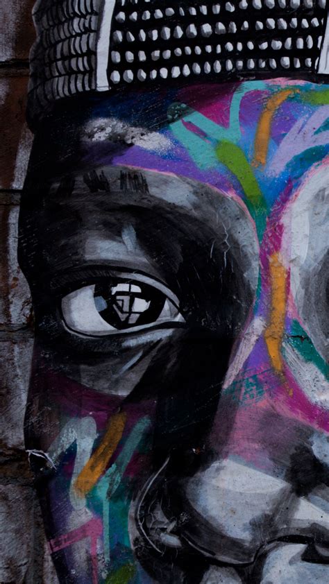 Download wallpaper 1350x2400 graffiti, eyes, art, street art iphone 8 ...