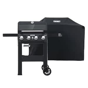 Monument Grills 4-Burner Liquid Propane Gas Grill, Black Stainless ...