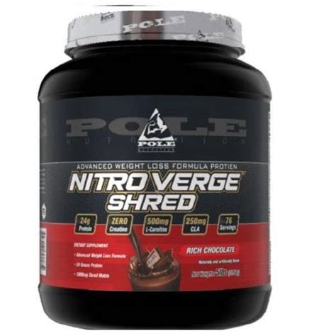 Pole Nutrition Nitro Verge SHRED, 5 lbs, 2.26 kg, Rich Chocolate – The ...