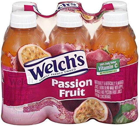 Welch s Passion Fruit Juice 10 Fl. Oz. 6 Count - Warehousesoverstock