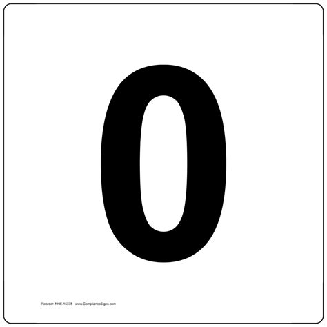 Image result for Number 0 Sign