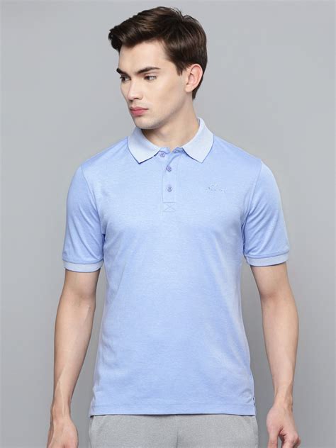 Alcis Men Blue Slim Fit Polo Collar T-shirt ALPRPO3-S