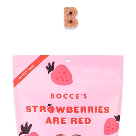 Bocce's Bakery Strawberries Are Red Biscuit Dog Treats - Hala's Paws