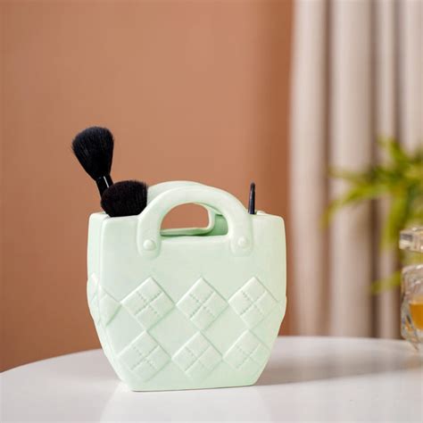 Ceramic Handbag Mini Vase For Home Decoration Mint Green Online ...
