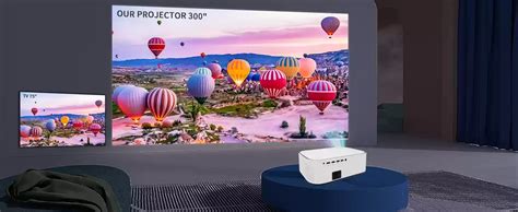 Tonzo LS-870 – Full HD 1080p Projector with 10,000 Lumen & 300″ Screen