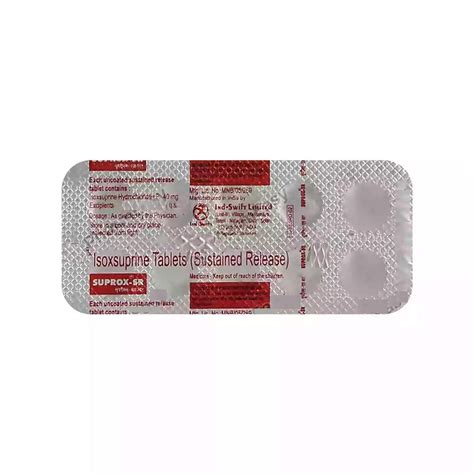 Suprox SR 40mg - Strip of 10 Tablets : Amazon.in: Health & Personal Care