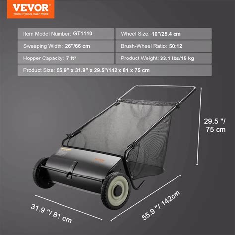 VEVOR Push Lawn Sweeper Review - VEVOR Blog