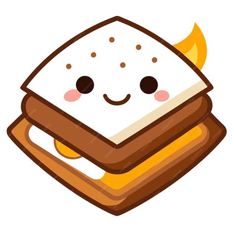 Smore clip art and Vector Design With a White Background | Premium AI ...