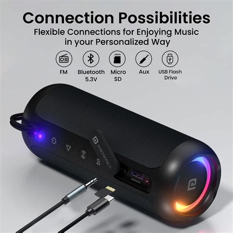 Buy Portronics Breeze 5 25W Portable Wireless Bluetooth Speaker with in ...