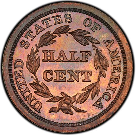 Half Cent 1857 Braided Hair, Coin from United States - Online Coin Club